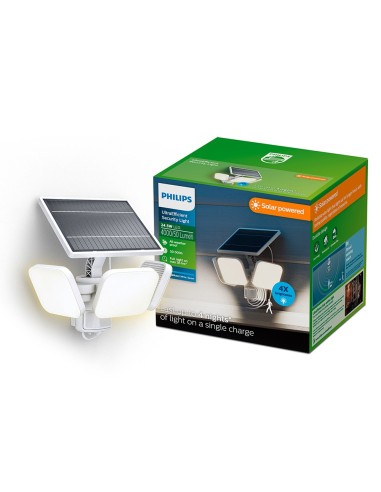 Luz de seguridad solar zyren blanca 24,5 w, 4000/50 im, 5000 k