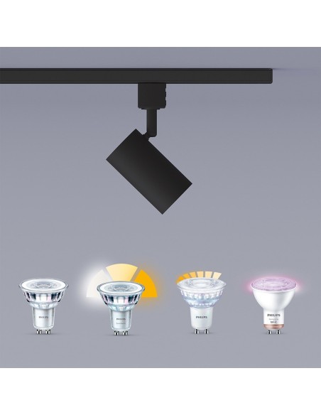 Sistema de riel easylink 3 proyectores, zilo, 5 w, negro