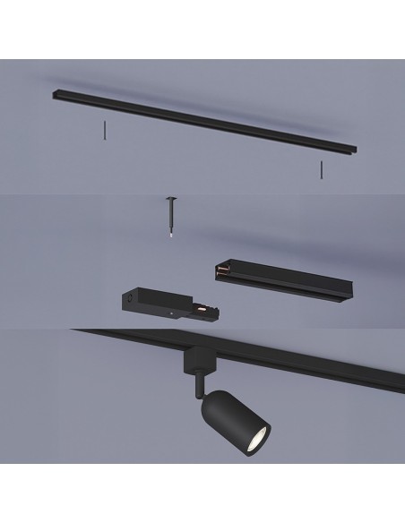 Foco easylink shea gu10, negro