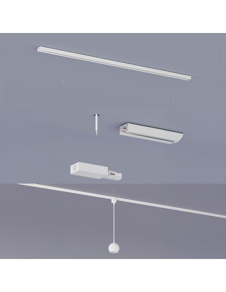 Riel de extensión easylink 1 m, blanco