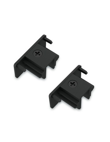 Tapa final easylink, negra, 2 uds