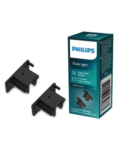 Tapa final easylink, negra, 2 uds