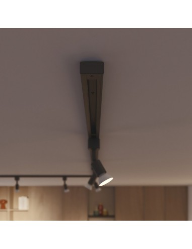 Tapa final easylink, negra, 2 uds