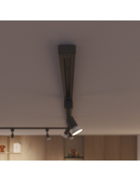 Tapa final easylink, negra, 2 uds