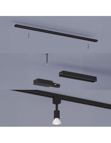 Tapa final easylink, negra, 2 uds