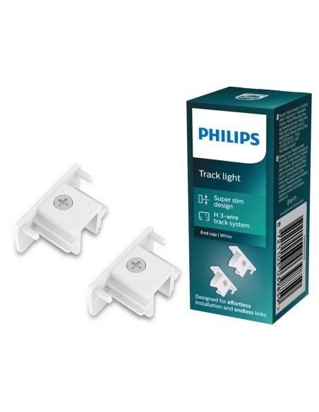 Tapa final easylink, blanca, 2 uds