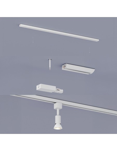 Tapa final easylink, blanca, 2 uds