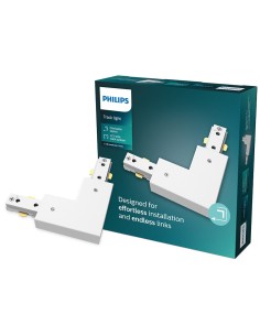 Conector en l sentido horario easylink, blanco