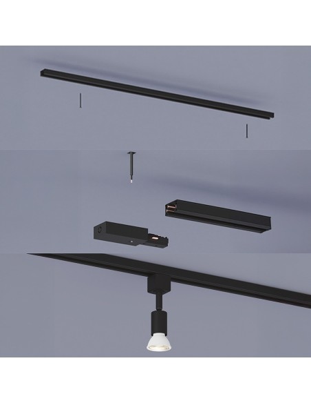 Conector en l sentido antihorario easylink, negro