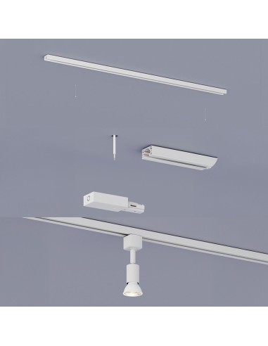 Conector en l sentido antihorario easylink, blanco