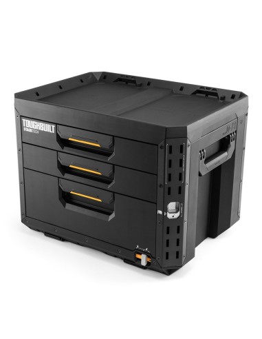 Caja de herramientas xl con tres cajones stachtech con cerradura, 53 x 40,5 x 39,5 cm