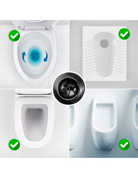 Desatascador de aire comprimido de alta presión con 7 accesorios