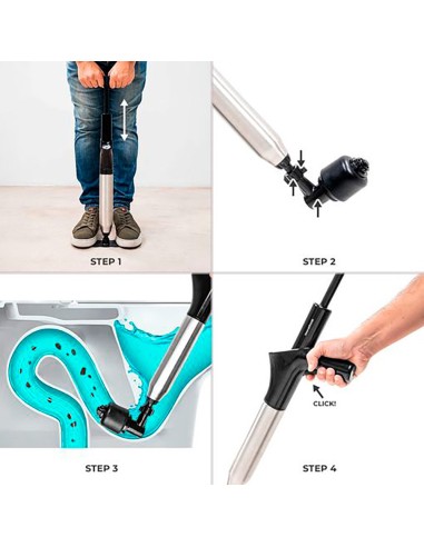 Desatascador de aire comprimido de alta presión...