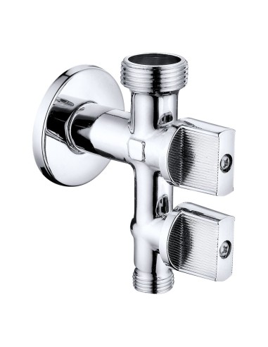 Válvula lavadora-lavabo vertical ½ x ¾ x 3/8 pulg