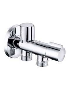 Válvula de escuadra doble ½ x ½ x ½ pulg, 114 x 67 mm