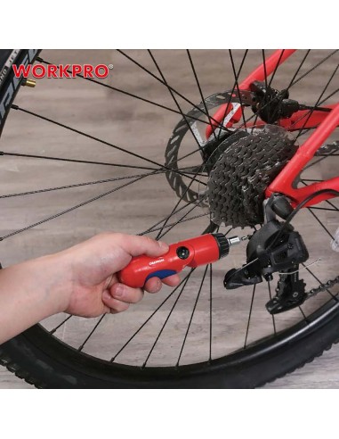 Destornillador de carraca, cabeza articulada, 7...