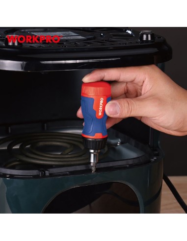 Destornillador corto de carraca, 8 en 1, 115 x...