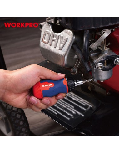 Destornillador corto de carraca, 8 en 1, 115 x...