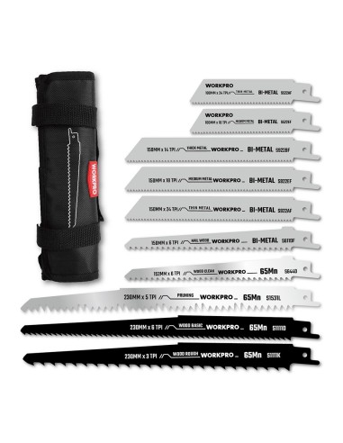 Hojas de sierra sable mixtas 10+10, juego 20 piezas