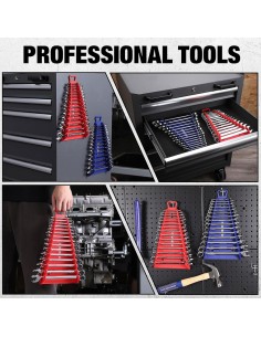 Soporte magnético para llaves, triangular, 15 posiciones, 345 x 188 x 48 mm 2