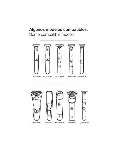 Cable cargador usb 5v para afeitadoras philips