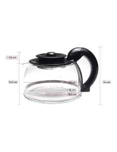 Jarra abombada universal para cafetera de goteo y americana 10 tazas 2