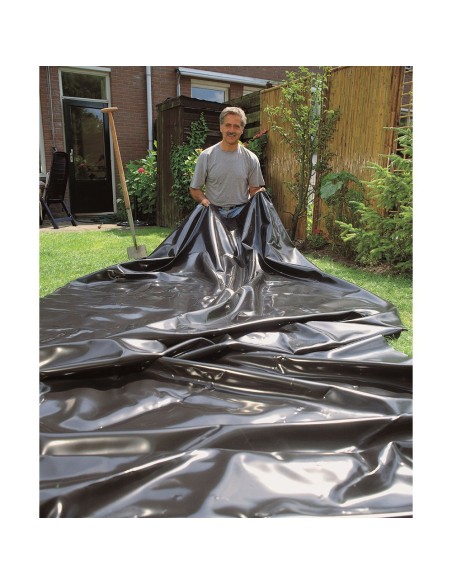 Lona de pvc para cualquier tipo de estanque, negra, aqualiner, 2 x 3 m