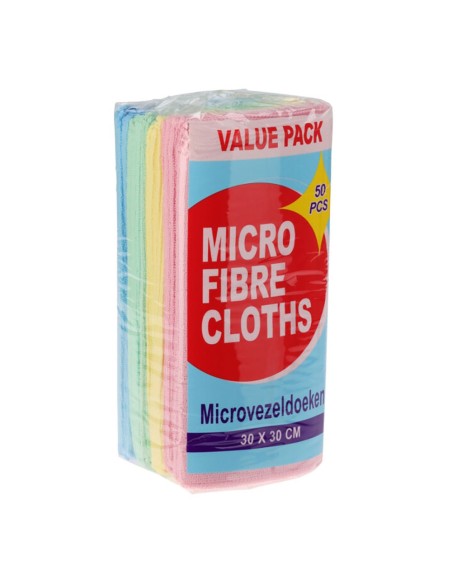 Paño de microfibra, 30 x 30 cm, 50 uds