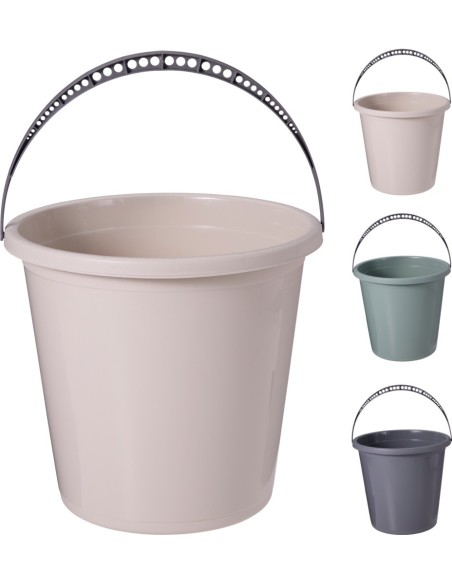 Cubo con asa, colores surtido, 10 l, ø25 x 26 cm