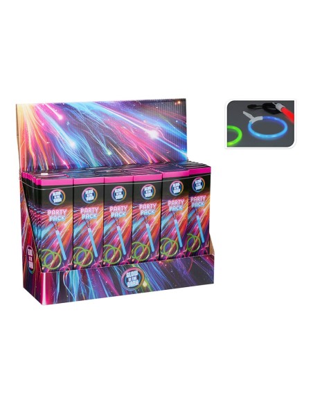 Accesorios luminosos, brillan en la oscuridad, caja 5 piezas