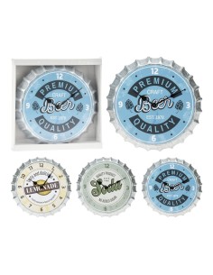 Reloj de pared en forma de chapa de botella, modelos variados, ø31 cm