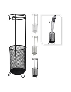 Paragüero de metal negro, ø18 x 50 cm