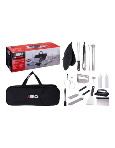 Set de accesorios para barbacoa, 24 piezas