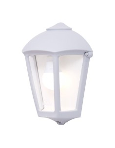 Farol de pared fabio, transparente, e27, blanco, 215 x 120 x 290 mm