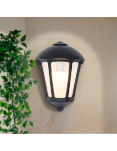 Farol de pared giulio, transparente, e27, negro, 265 x 135 x 375 mm 2