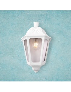 Farol de pared iesse, transparente, e27, blanco, 220 x 105 x 350 mm 2