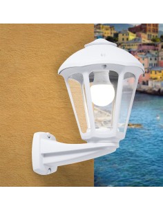 Farol pared con brazo nardo/giampy, transparente, e27, blanco, 210 x 270 x 315 mm 2