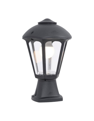 Farol sobremuro disma/giampy, transparente, e27, negro, ø210 x 330 mm