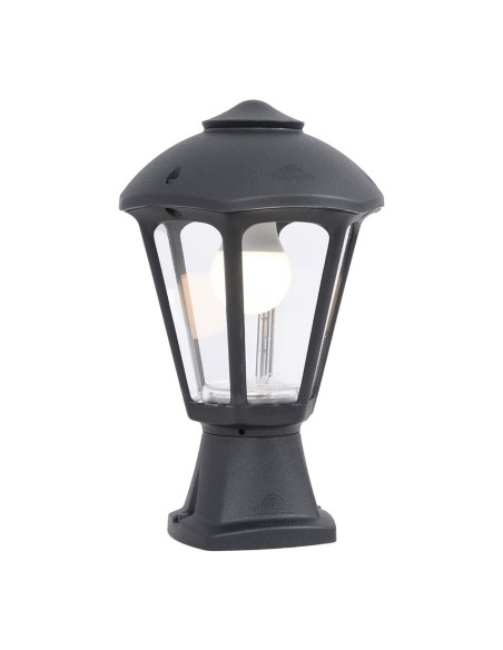 Farol sobremuro disma/giampy, transparente, e27, negro, ø210 x 330 mm
