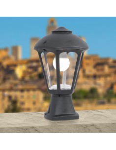 Farol sobremuro disma/giampy, transparente, e27, negro, ø210 x 330 mm 2