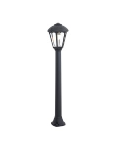 Farol baliza con poste giaffa/giampy, e27, negro, ø210 x 995 mm