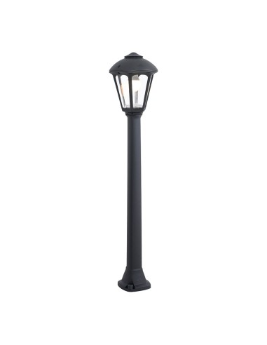 Farol baliza con poste giaffa/giampy, e27, negro, ø210 x 995 mm