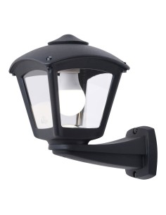 Farol pared con brazo nardo/roby, transparente, e27, negro, 195 x 260 x 275 mm