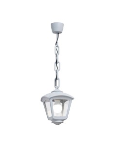 Farol techo con cadena sicar/roby, transparente, e27, blanco, 195 x 195 x 700 mm