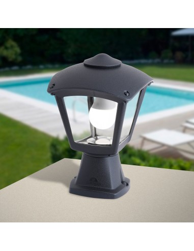 Farol sobremuro disma/roby, transparente, e27,...