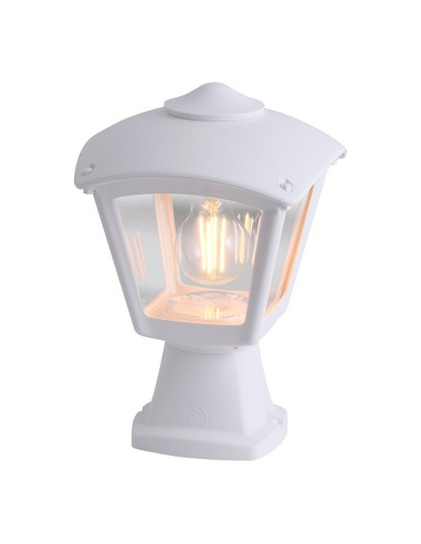 Farol sobremuro disma/roby, transparente, e27, blanco, 195 x 195 x 290 mm