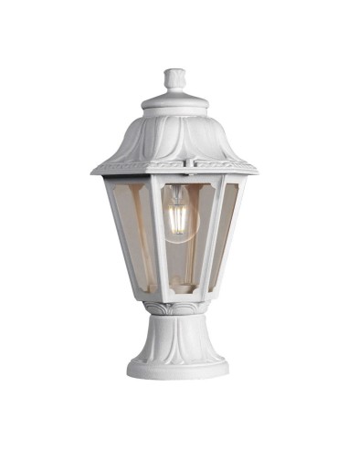 Farol sobremuro mikrolot/anna, transparente, e27, blanco, ø220 x 385 mm