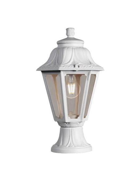 Farol sobremuro mikrolot/anna, transparente, e27, blanco, ø220 x 385 mm