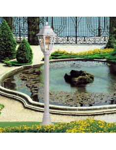 Farol baliza con poste mizar/anna, transparente, e27, blanco, ø220 x 1100 mm 2