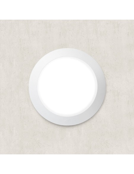 Plafón superficie redondo berta, translúcido, e27, blanco, ø275 x 80 mm